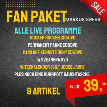 Fanpaket Markus Krebs "alle Programme auf CD&DVD, Plus Witzearena und Witzekalender"